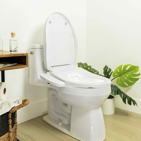 Bidetmate 3000 Series Bidet Seat, Panel Control, Elongated, White BM-3000P-E